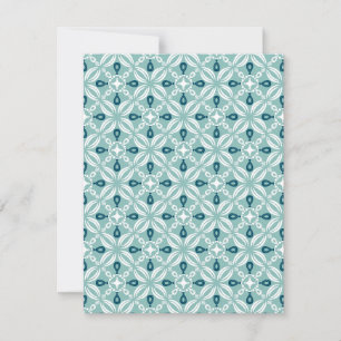 Set of Pretty Petaline Note Cards (Ocean Mist)