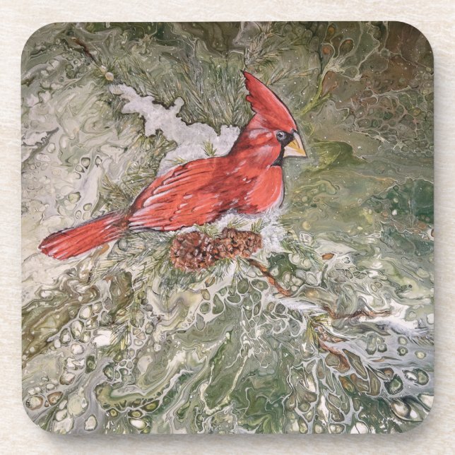 Set of six cardinal coasters (Front)