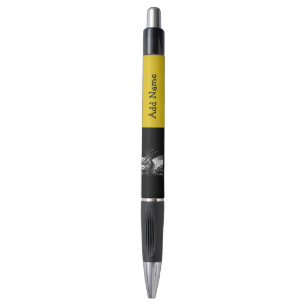 Set of Six Personalised Frazzled Cat Pens