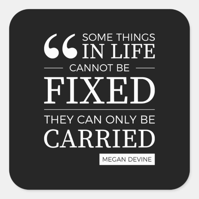 set of stickers w/ "can't be fixed" quote (Front)