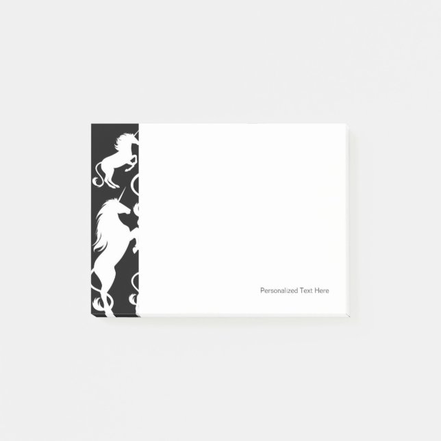 set of unicorns post-it notes (Front)