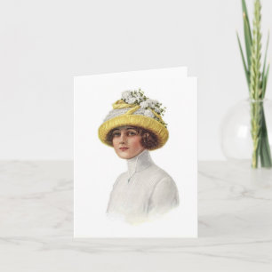 Set of Vintage Millinery Notecard (6)