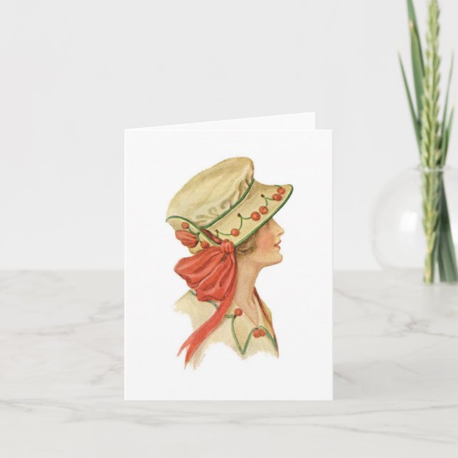 Set of Vintage Millinery Notecards [1B] (Front)