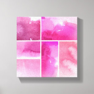 Set of watercolor abstract hand painted 2 canvas print