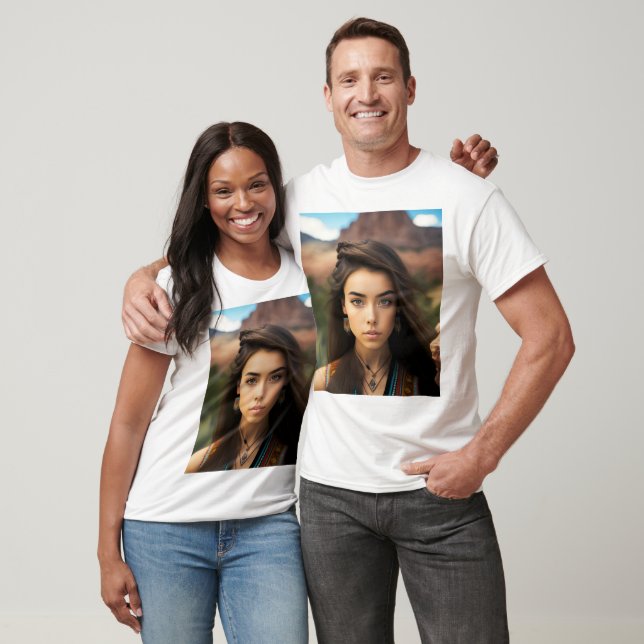 Set Of Young Beautiful Native American Women T-Shirt (Unisex)