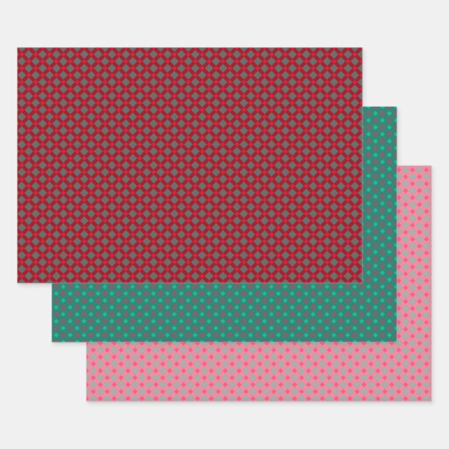 Set, paper plaid, plaid, tartan, pattern plaid, re (Set)