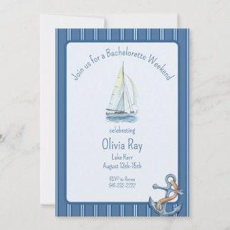 Set Sail for a Bachelorette Weekend Invitation 