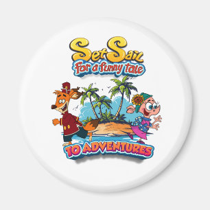 Set Sail for a Funny Tale adventure island Magnets