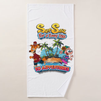 Set Sail for a Funny Tale  island Bath Towels