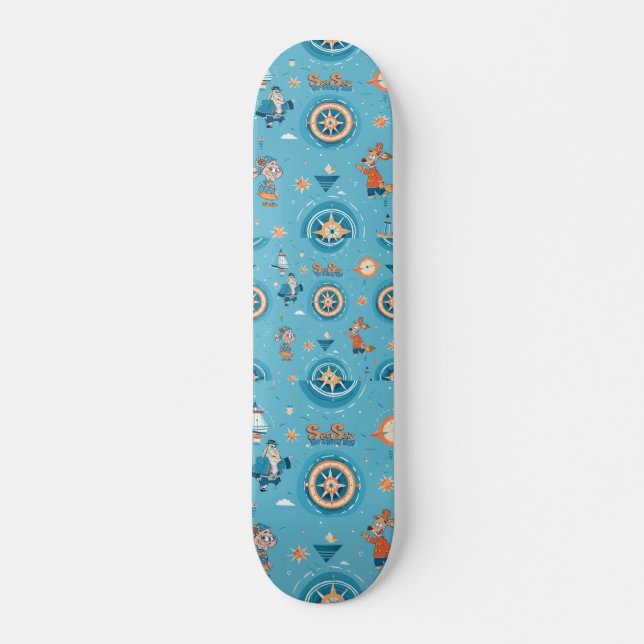 Set Sail for a Funny Tale wrap Skateboard (Front)