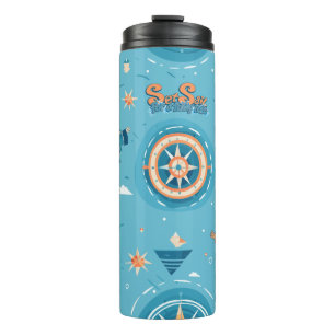 Set Sail for a Funny Tale wrap Thermal Tumbler