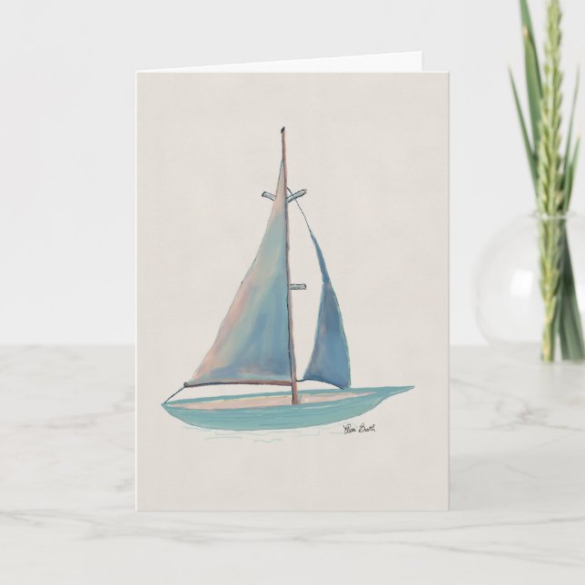 Set Sail to New Horizons Card (Front)