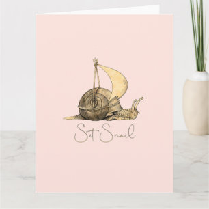 Set Snail Farewell Card