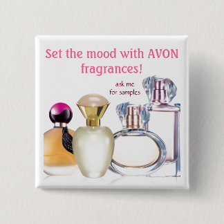 Set the Mood~AVON Fragrances 15 Cm Square Badge