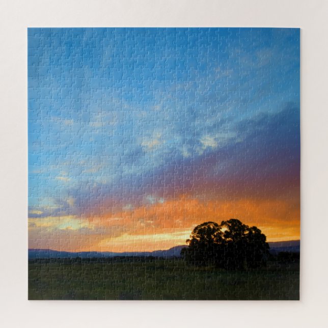 Set the Sky Ablaze at Sunset 20x20 inch  Jigsaw Puzzle (Vertical)