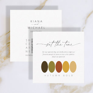 Set the Tone Autumn Gold Colour Palette ID786 Enclosure Card