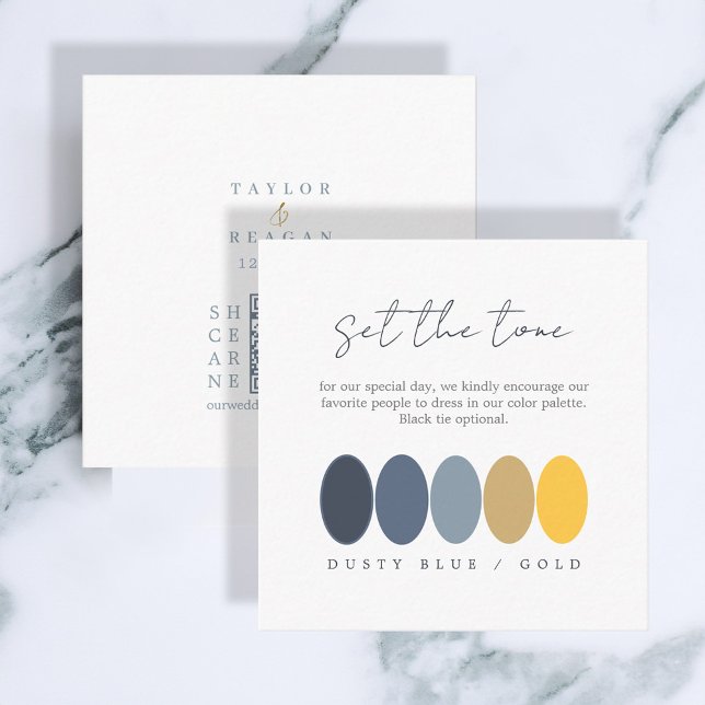 Set the Tone Dusty Blue Gold Colour Palette ID1045 Enclosure Card (Creator Uploaded)