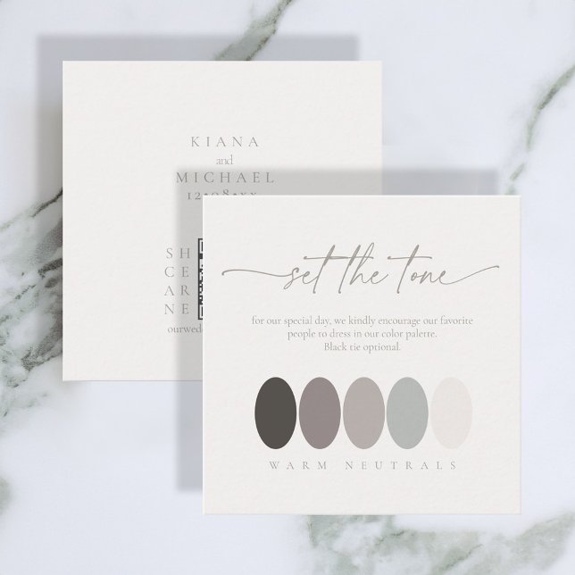 Set the Tone Warm Neutrals Colour Palette ID1020 Enclosure Card (Creator Uploaded)