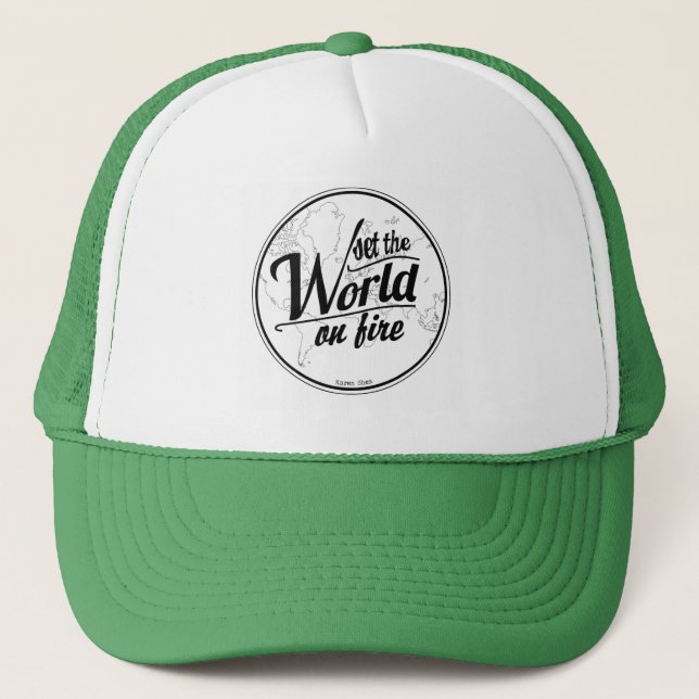 Set the World on Fire Trucker Hat (Front)