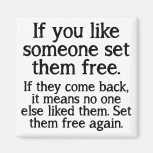 Set Them Free Funny Fridge Magnet Refrigerator