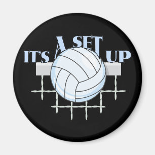 Set Up Volleyball Magnet