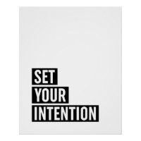 Set Your Intention Typography