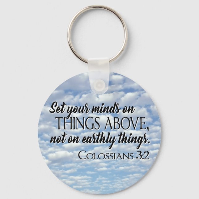 Set Your Minds on Things Above Key Ring (Front)