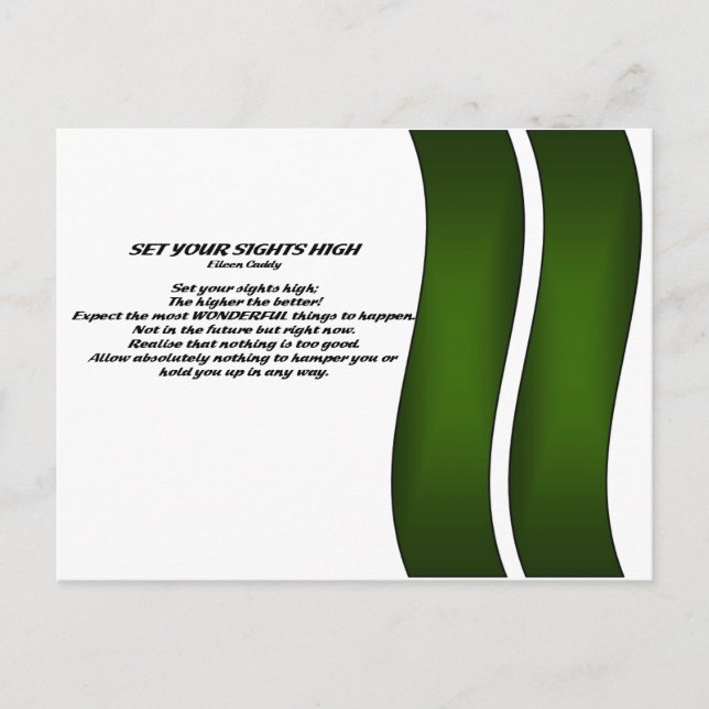 Set Your Sights High Postcard (Front)