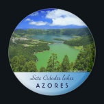 Sete Cidades lakes Magnet<br><div class="desc">Sete Cidades crater and the twin lakes. Azores islands,  Portugal. Photo by Gaspar Avila</div>