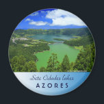 Sete Cidades lakes Magnet<br><div class="desc">Sete Cidades crater and the twin lakes. Azores islands, Portugal. Photo by Gaspar Avila</div>