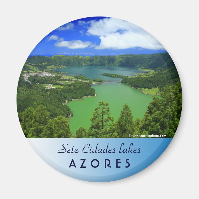 Sete Cidades lakes Magnet (Front)
