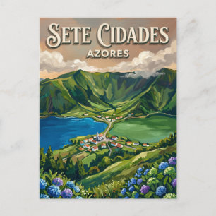 Sete Cidades Portugal Postcard