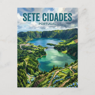 Sete Cidades Portugal Postcard