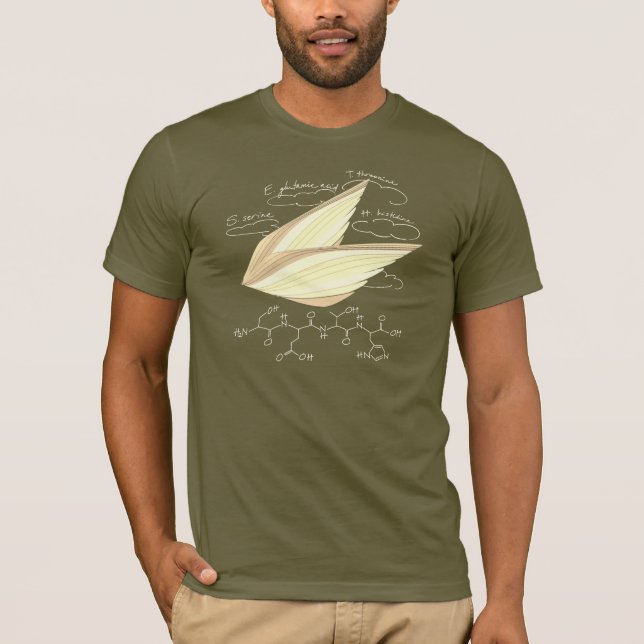 SETH peptide, AUC theme, custom text, dark T-Shirt (Front)