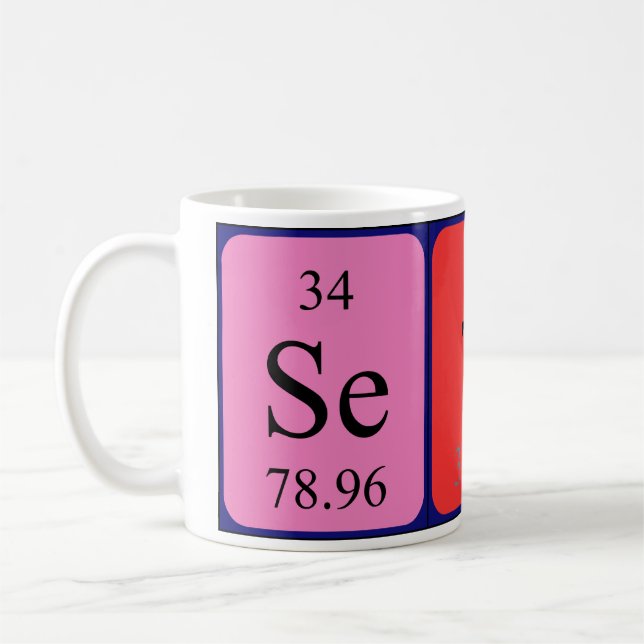 Seth periodic table name mug (Left)