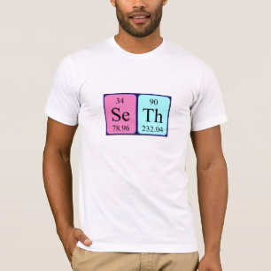 Seth periodic table name shirt
