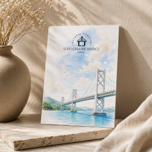 Seto Ohashi Bridge, Japan   Architecture Landscape Postcard