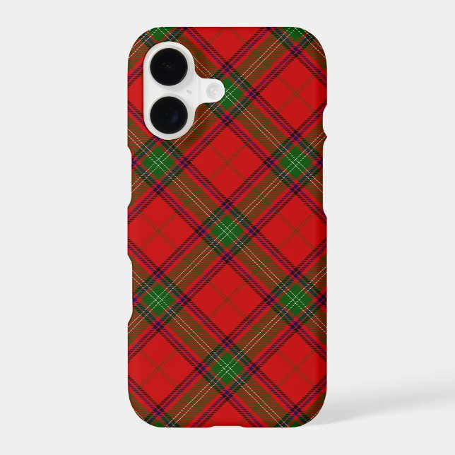 Seton tartan red green plaid iPhone case (Back)