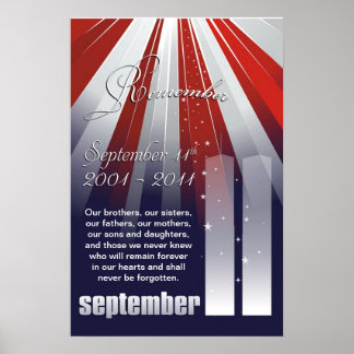 Setpember 11th - Large Remembrance Poster