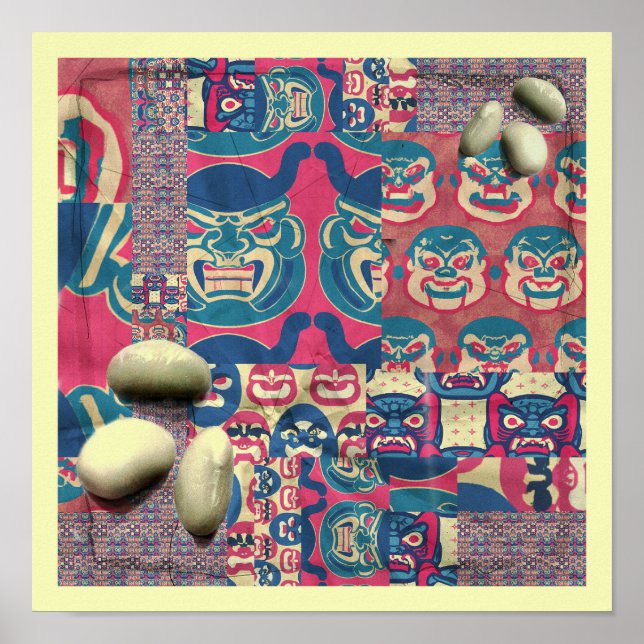 Setsubun Pattern Beans Demons Poster (Front)