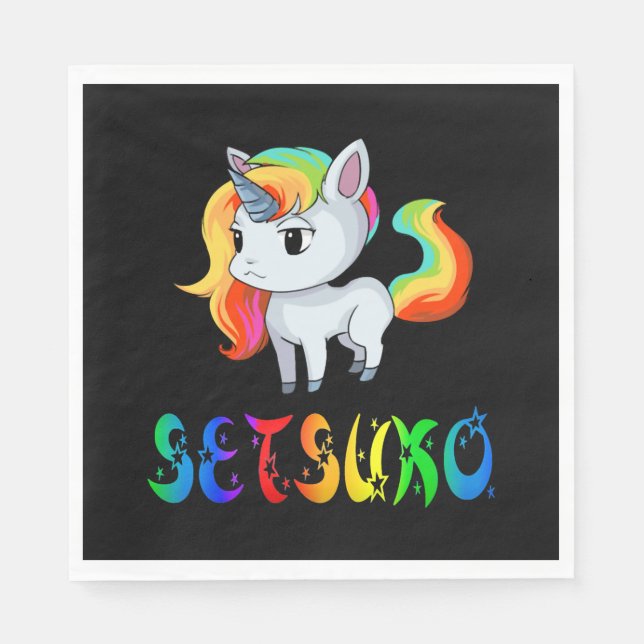 Setsuko Unicorn Napkin (Front)