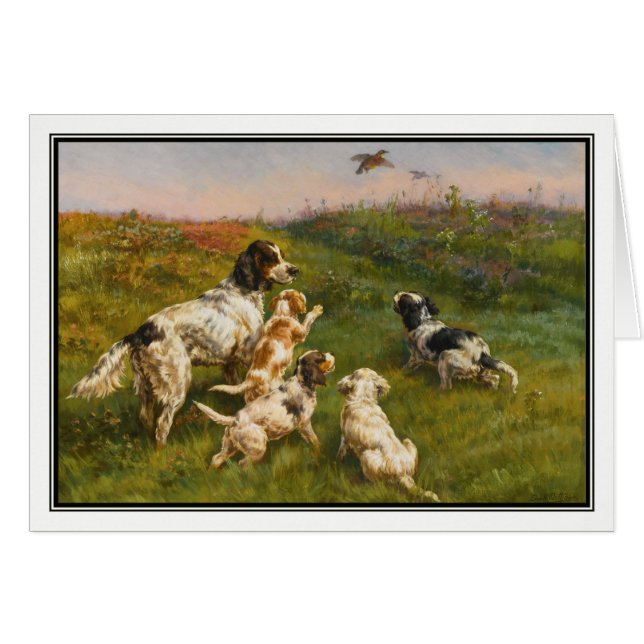 Setter and Pups by Edmund Henry Osthaus (Front Horizontal)