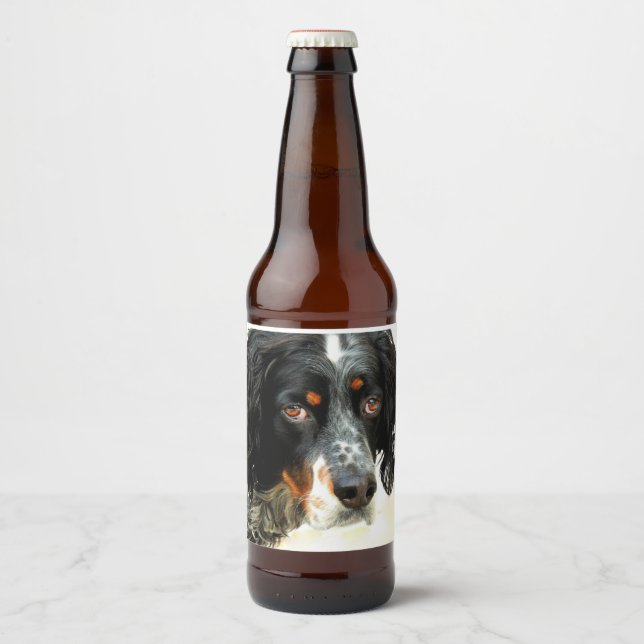 Setter Brew Beer Bottle Label (Front)