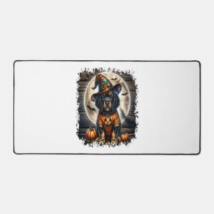Setter Dog Halloween Square Desk Mat