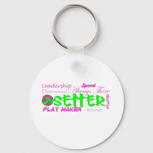 Setter Traits Key Ring (Front)