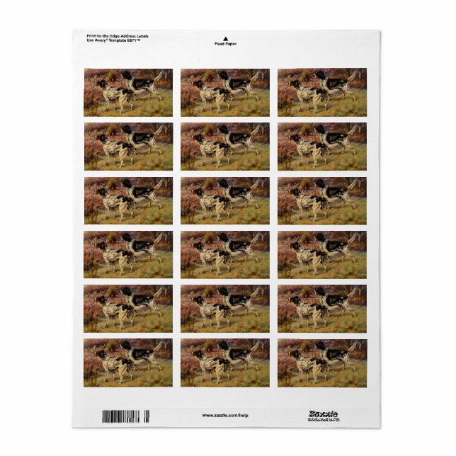 Setters by Edmund Henry Osthaus Label (Full Sheet)