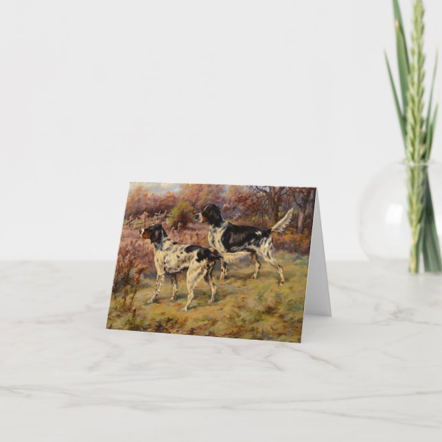 Setters by Edmund Henry Osthaus Thank You Card (Front)