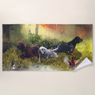 Setters Family       Beach Towel