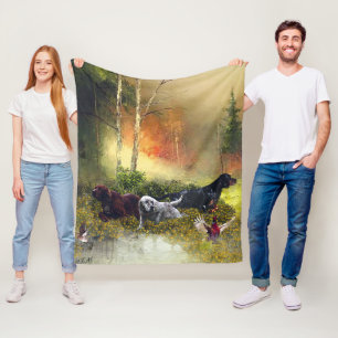 Setters Family      Fleece Blanket