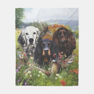 Setters Family  Fleece Blanket